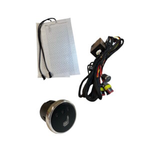 Kit incalzire scaune auto rotund argintiu